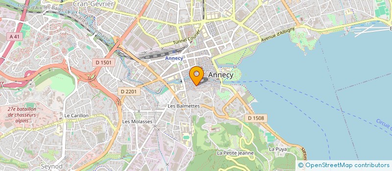localisation de l'entreprise CALLY ROYAL INVEST à ANNECY