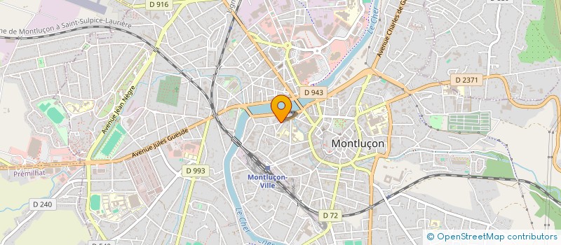 localisation de l'entreprise CALLYOP'EXPERTISE à MONTLUCON