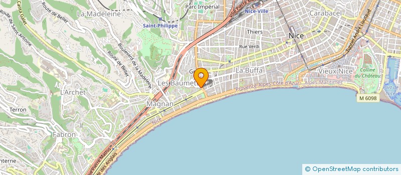 localisation de l'entreprise CALLYPSO à NICE
