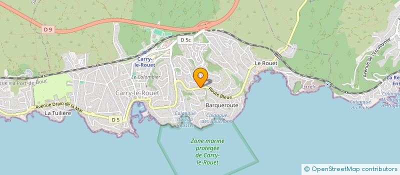 localisation de l'entreprise CALM  CARRY-LE-ROUET