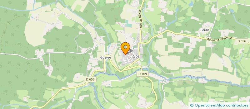 localisation de l'entreprise CALM  SOS