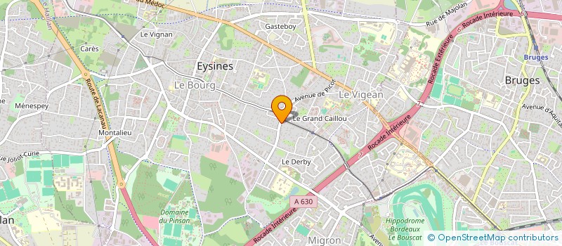 localisation de l'entreprise CALM  EYSINES