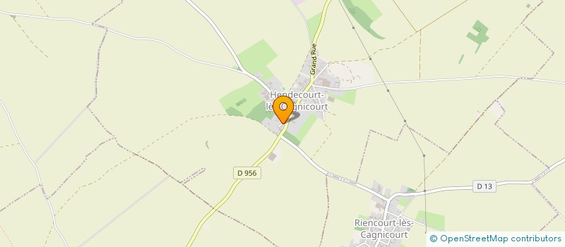 localisation de l'entreprise CALM  HENDECOURT-LES-CAGNICOURT