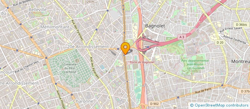 localisation de l'entreprise CALM-ELEC  PARIS