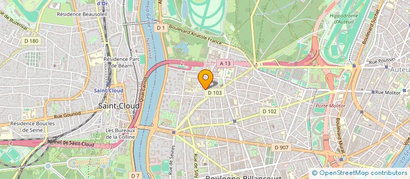 localisation de l'entreprise CALM ET ASSOCIES à BOULOGNE-BILLANCOURT