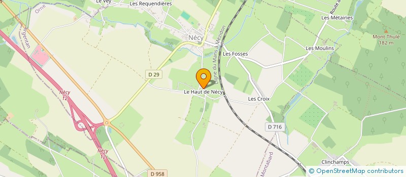 localisation de l'entreprise CALM IMPRESSION à NECY