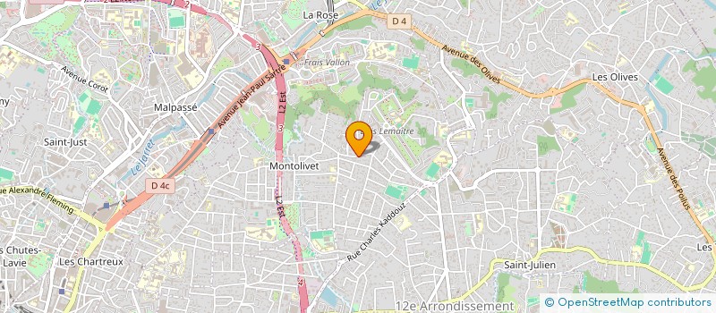 localisation de l'entreprise CALM71 à MARSEILLE 12EME