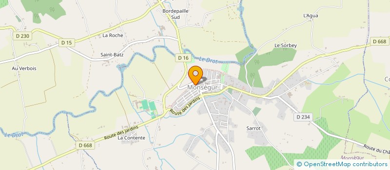 localisation de l'entreprise CALMA  MONSEGUR