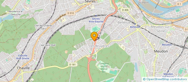 localisation de l'entreprise CALMAG à SEVRES