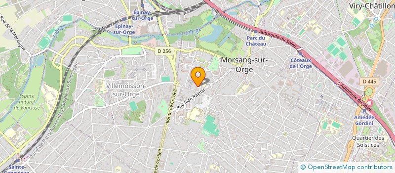 localisation de l'entreprise CALMAYA FUMISTERIE à MORSANG-SUR-ORGE