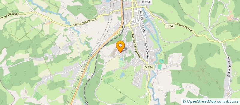 localisation de l'entreprise CALME 64  GAN