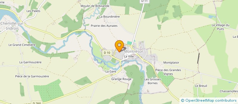 localisation de l'entreprise CALME & ACCUEILLANT  MONTRESOR