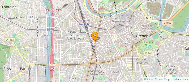 localisation de l'entreprise CALME ET HARMONIE à GRENOBLE