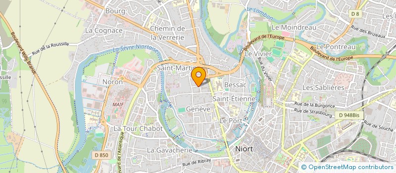 localisation de l'entreprise CALMELS à NIORT