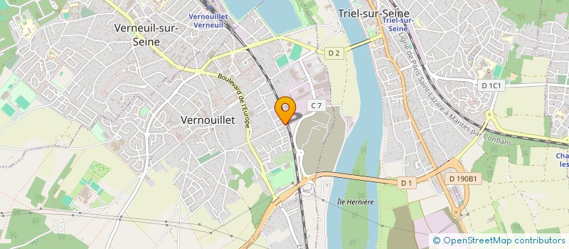 localisation de l'entreprise CALMELS-BEJAOUI  VERNOUILLET