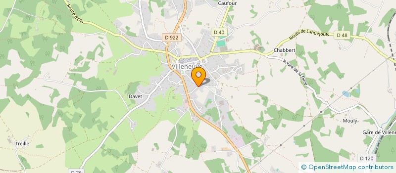 localisation de l'entreprise CALMELS BERNARD ET MARIE-CLAUDE  FOISSAC