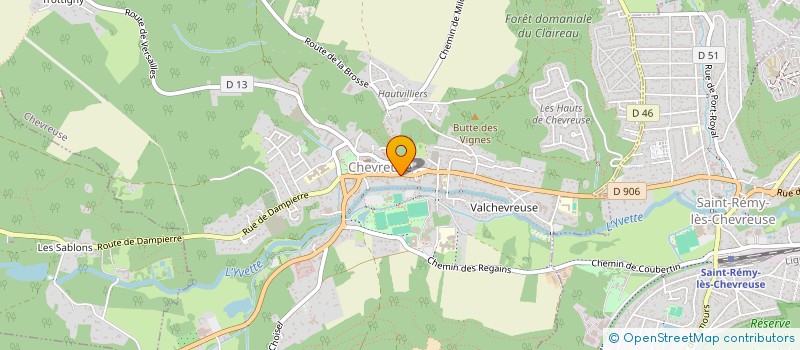 localisation de l'entreprise CALMES  CHEVREUSE