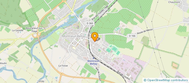 localisation de l'entreprise CALMET IMMOBILIER  MONTREUIL-BELLAY