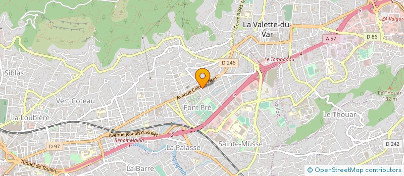 localisation de l'entreprise CALMETTE  TOULON