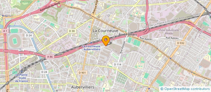 localisation de l'entreprise CALMIC SERVICE FRANCE SA à LA COURNEUVE