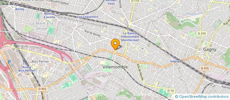 localisation de l'entreprise CALMITUDE  VILLEMOMBLE