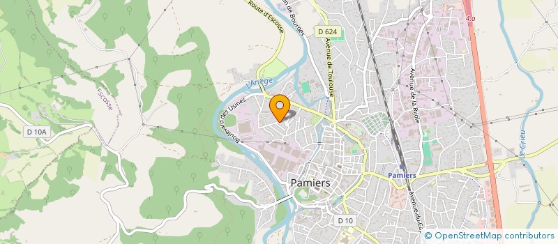 localisation de l'entreprise CALMON & CO à PAMIERS