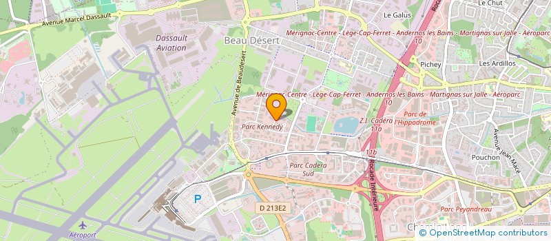 localisation de l'entreprise CALMOS  MERIGNAC