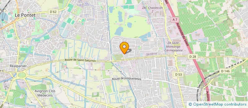 localisation de l'entreprise CALMS.84  VEDENE