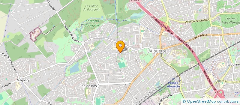 localisation de l'entreprise CALMS  PESSAC