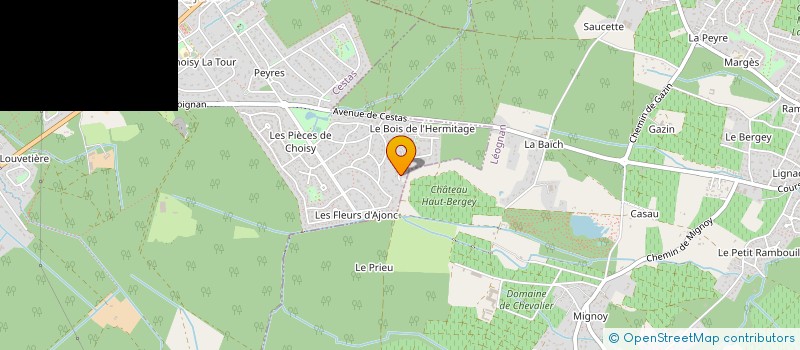 localisation de l'entreprise CALO à CESTAS