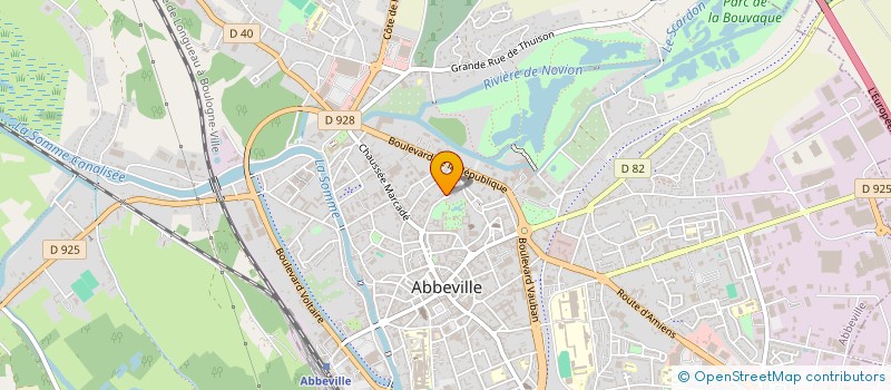 localisation de l'entreprise CALO à ABBEVILLE