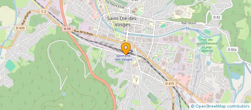localisation de l'entreprise CALO FRANCE à SAINT-DIE-DES-VOSGES