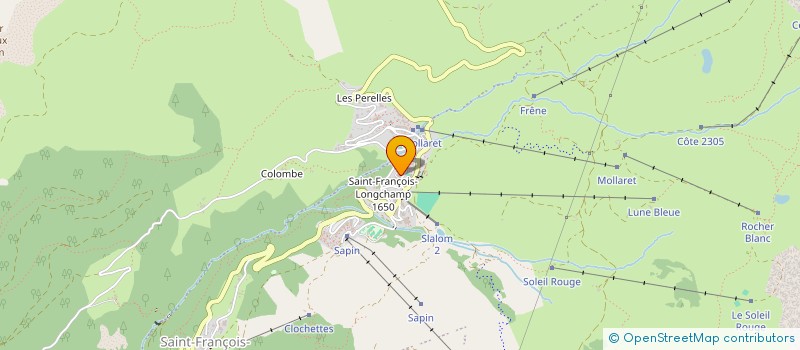 localisation de l'entreprise CALOBRA à SAINT FRANCOIS LONGCHAMP