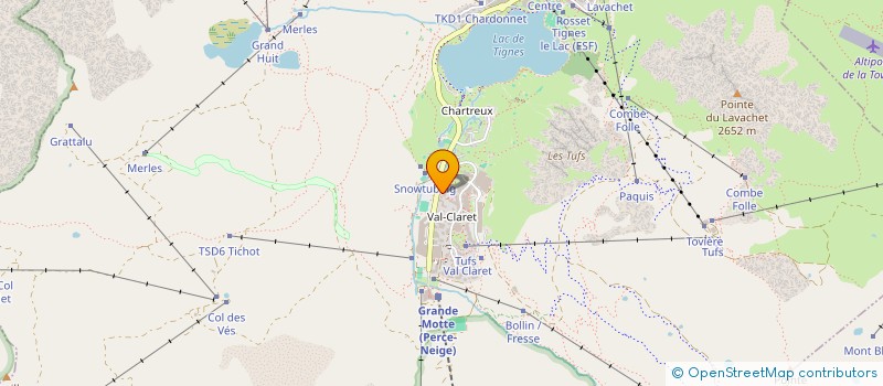 localisation de l'entreprise CALOCRI  TIGNES