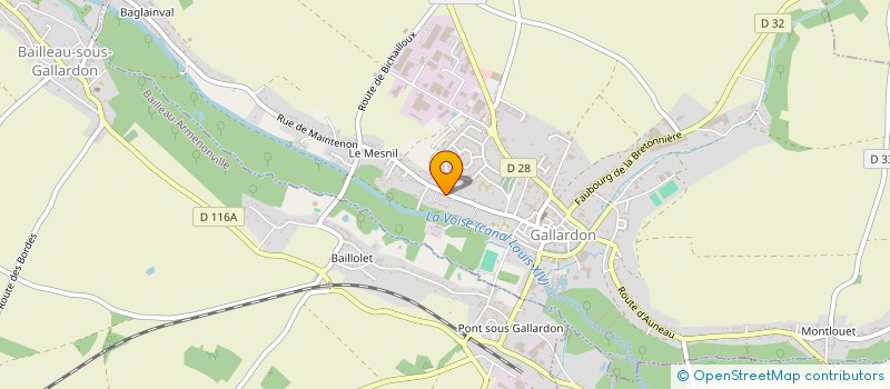 localisation de l'entreprise CALOE SERVICES à GALLARDON