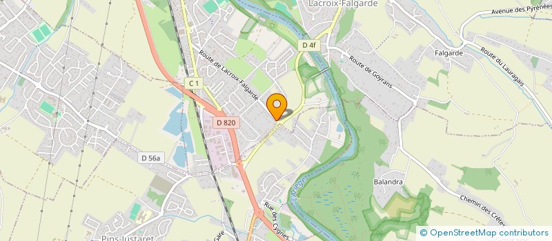 localisation de l'entreprise CALOFREDO  PINSAGUEL