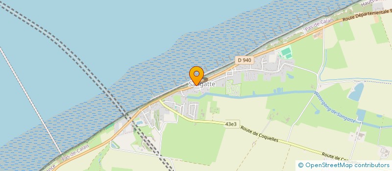 localisation de l'entreprise CALOIN  SANGATTE