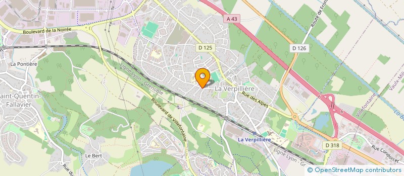 localisation de l'entreprise CALOMA  LA VERPILLIERE