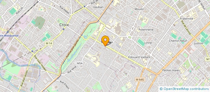 localisation de l'entreprise CALOMAHS  ROUBAIX