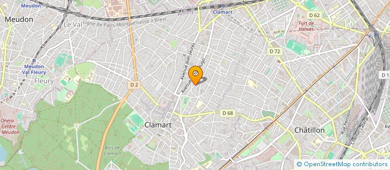 localisation de l'entreprise CALOMAJE à CLAMART