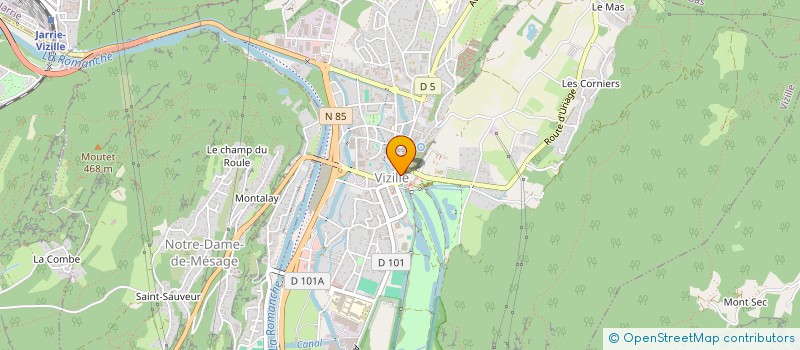 localisation de l'entreprise CALONE  VIZILLE