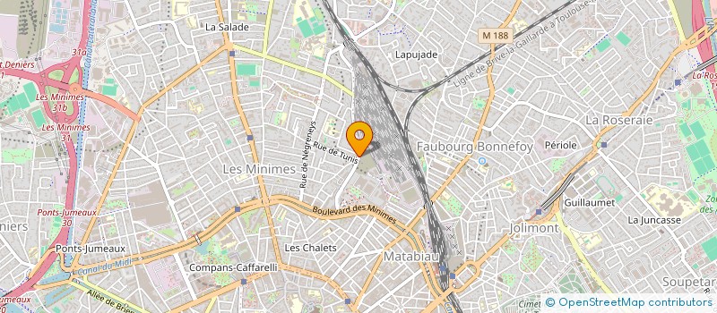 localisation de l'entreprise CALONNE & ADOUE DUGAST  TOULOUSE