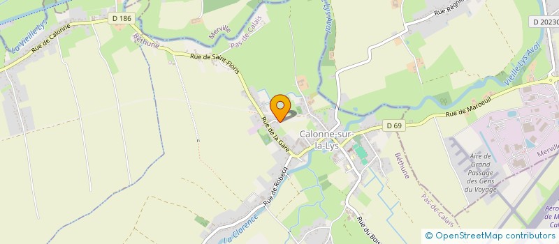 localisation de l'entreprise CALONNE SUR LA LYS 12  CALONNE-SUR-LA-LYS