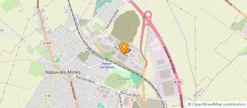 localisation de l'entreprise CALOONE BRUNO IMPRIMERIE  NUX-LES-MINES