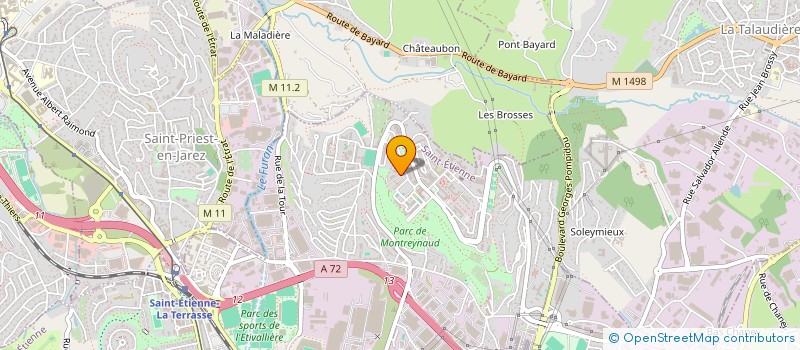 localisation de l'entreprise CALOPREF à SAINT-ETIENNE