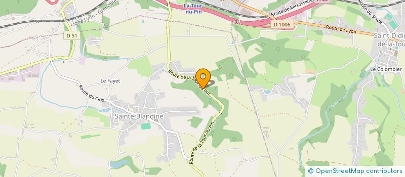 localisation de l'entreprise CALOPSYS  SAINTE-BLANDINE