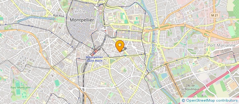 localisation de l'entreprise CALOR DANSE à MONTPELLIER