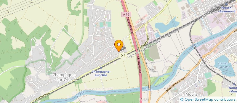 localisation de l'entreprise CALOR ENERGIE  CHAMPAGNE-SUR-OISE