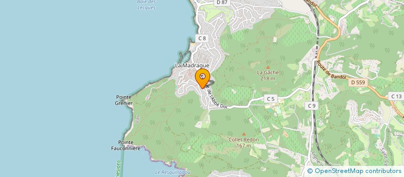 localisation de l'entreprise CALORIE CONFORT à SAINT-CYR-SUR-MER