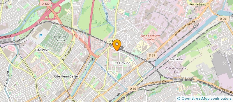 localisation de l'entreprise CALORIFUGE INSONORISATION POUR IND & BAT à MULHOUSE